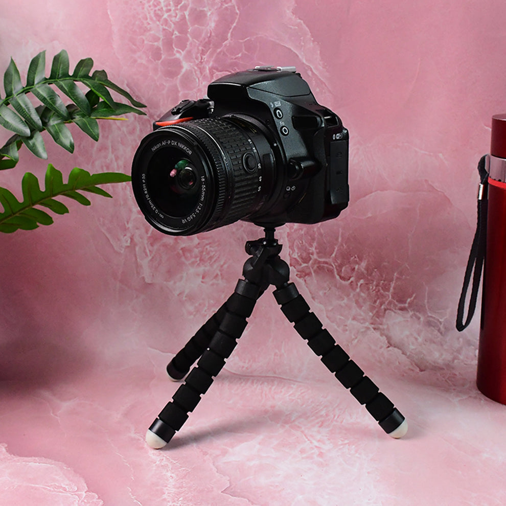 Flexible Mini Tripod Stand With Adjustable Mobile Holder