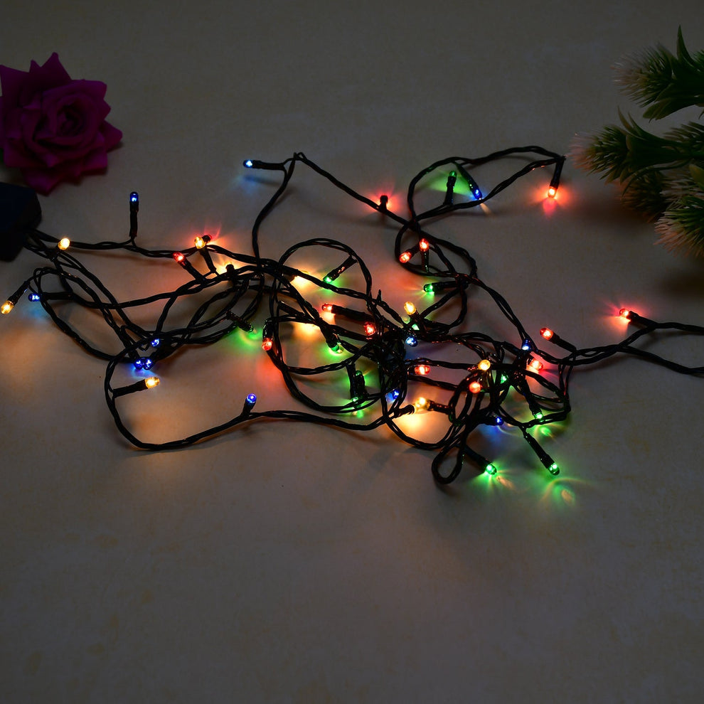 91 4 Meter Festival Decoration LED String Light in Multicolour, Diwali Item