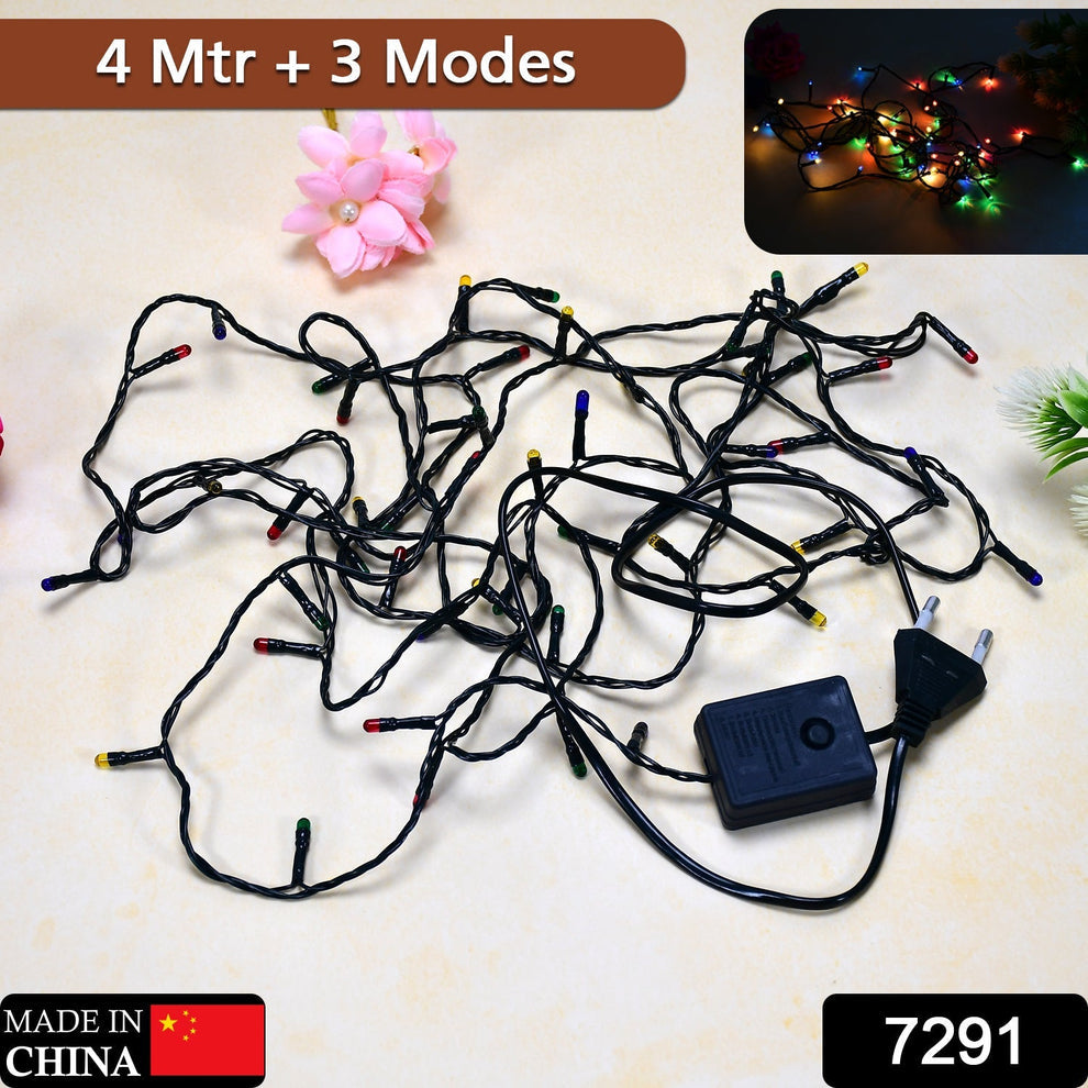 91 4 Meter Festival Decoration LED String Light in Multicolour, Diwali Item