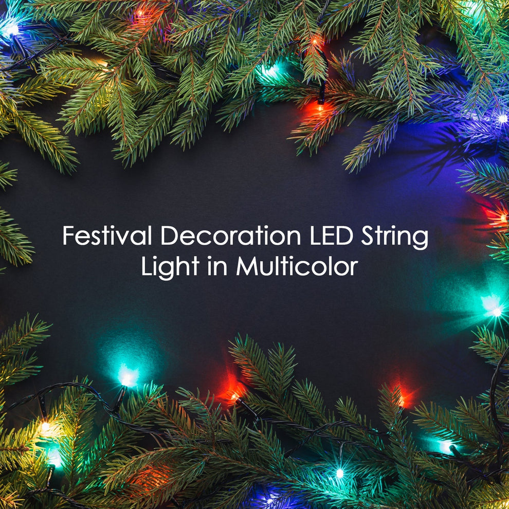 91 4 Meter Festival Decoration LED String Light in Multicolour, Diwali Item